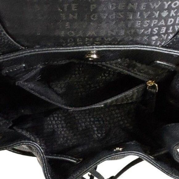 Kate Spade Backpack Purse Mulberry Street Small Breezy Black Pebbled Leather Bag main image 8
